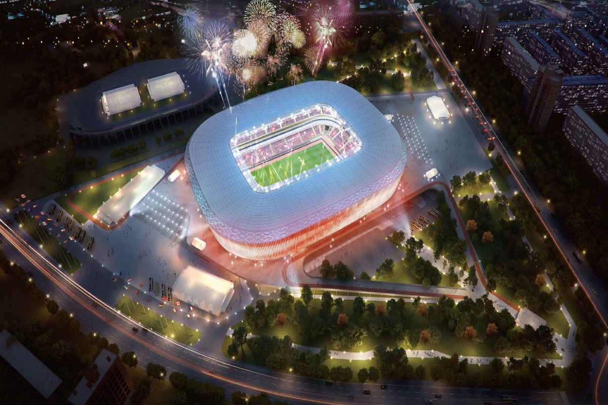 援白俄羅斯國家足球體育場項(xiàng)目